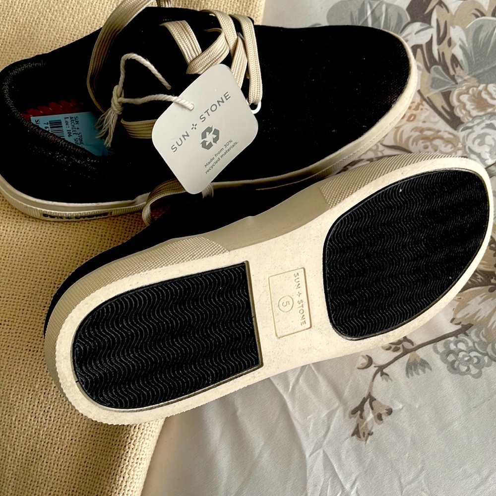 Sun & Stone black sneakers size 5M